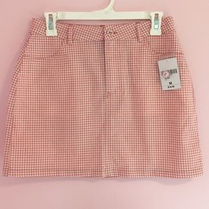 Forever 21 Pink Gingham Skirt (M)